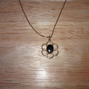 Vtg. 12kt. G.F. Flower~Floral Pendant Necklace